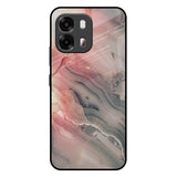 Pink And Grey Marble Oppo A6 Pro 5G Glass Back Cover Online