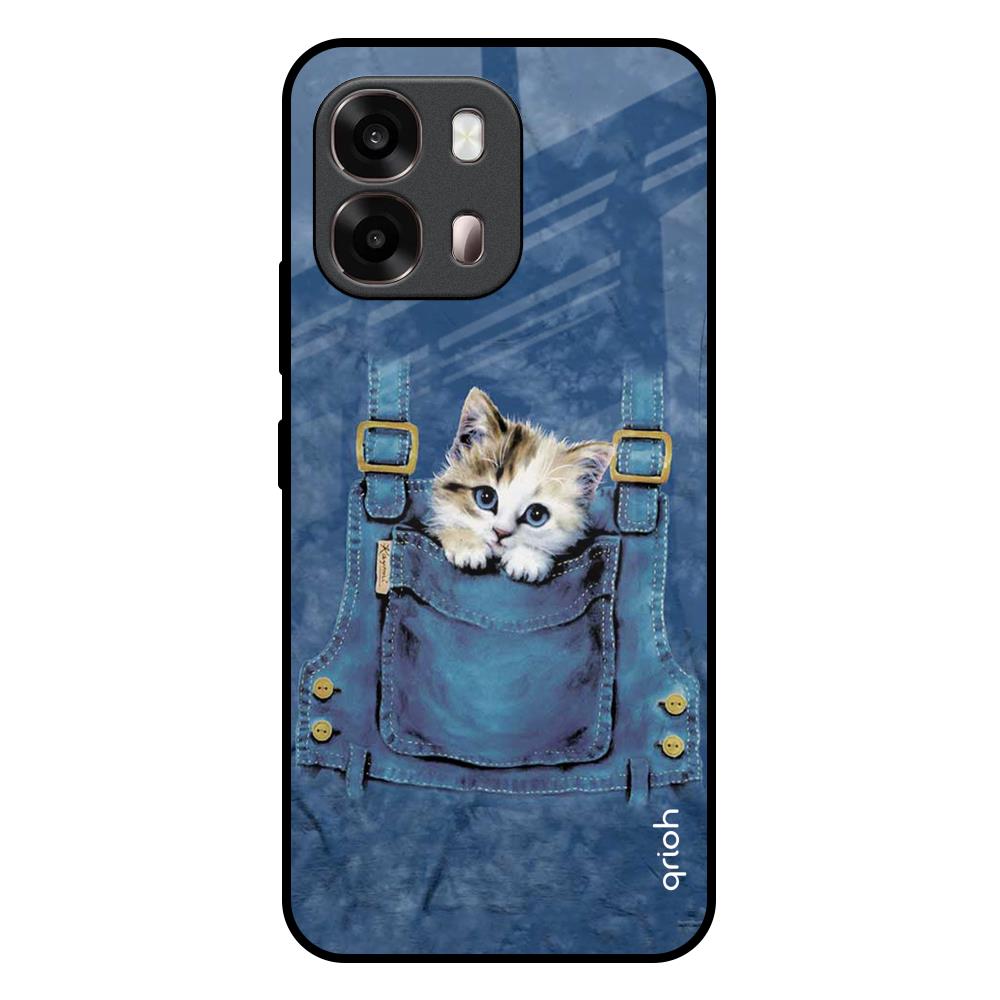 Kitty In Pocket Oppo A6 Pro 5G Glass Back Cover Online