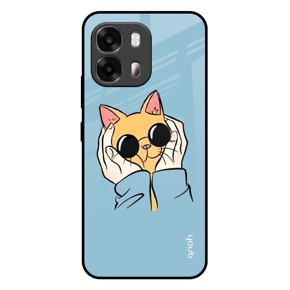 Adorable Cute Kitty Oppo A6 Pro 5G Glass Back Cover Online