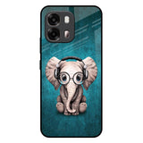 Adorable Baby Elephant Oppo A6 Pro 5G Glass Back Cover Online
