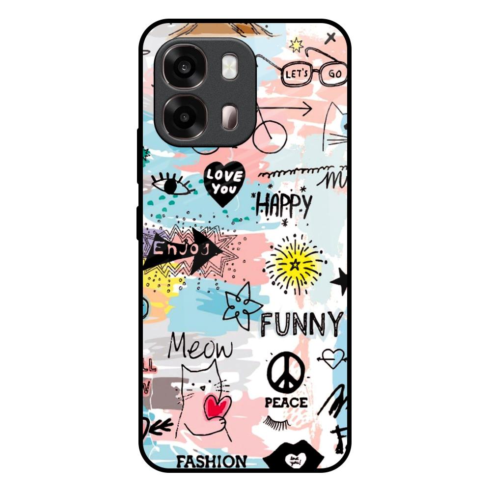 Just For You Oppo A6 Pro 5G Glass Back Cover Online