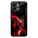 Red Angry Lion Oppo A6 Pro 5G Glass Back Cover Online