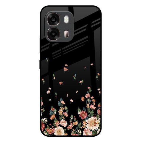 Floating Floral Print Oppo A6 Pro 5G Glass Back Cover Online