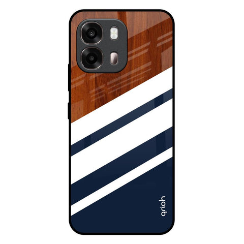 Bold Stripes Oppo A6 Pro 5G Glass Back Cover Online