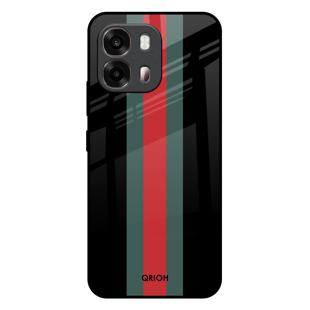 Vertical Stripes Oppo A6 Pro 5G Glass Back Cover Online