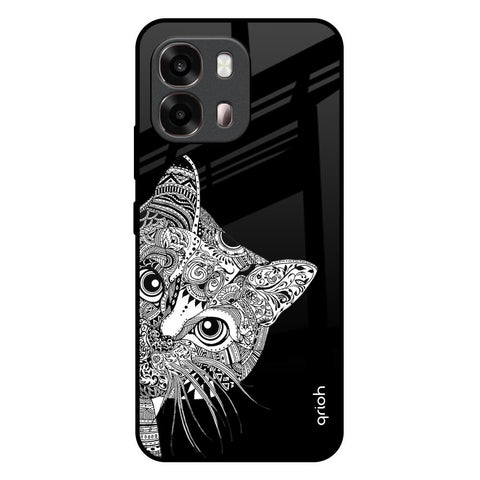 Kitten Mandala Oppo A6 Pro 5G Glass Back Cover Online