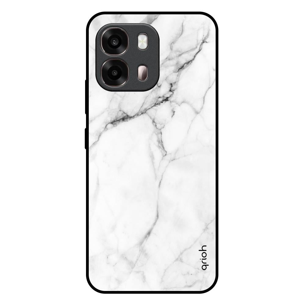 Modern White Marble Oppo A6 Pro 5G Glass Back Cover Online