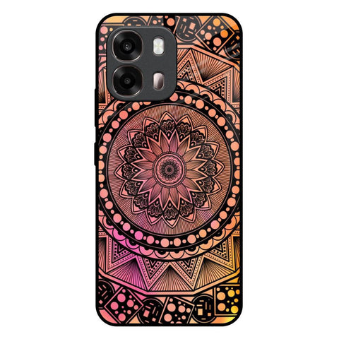 Floral Mandala Oppo A6 Pro 5G Glass Back Cover Online