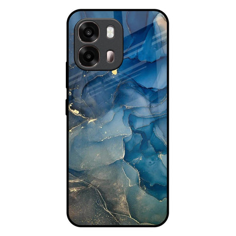 Blue Cool Marble Oppo A6 Pro 5G Glass Back Cover Online