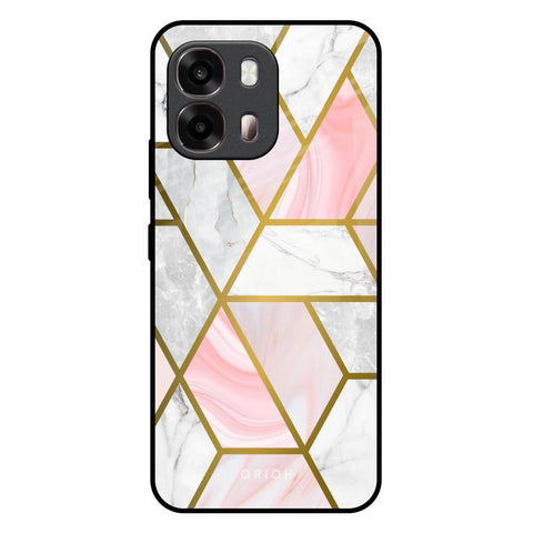 Geometrical Marble Oppo A6 Pro 5G Glass Back Cover Online