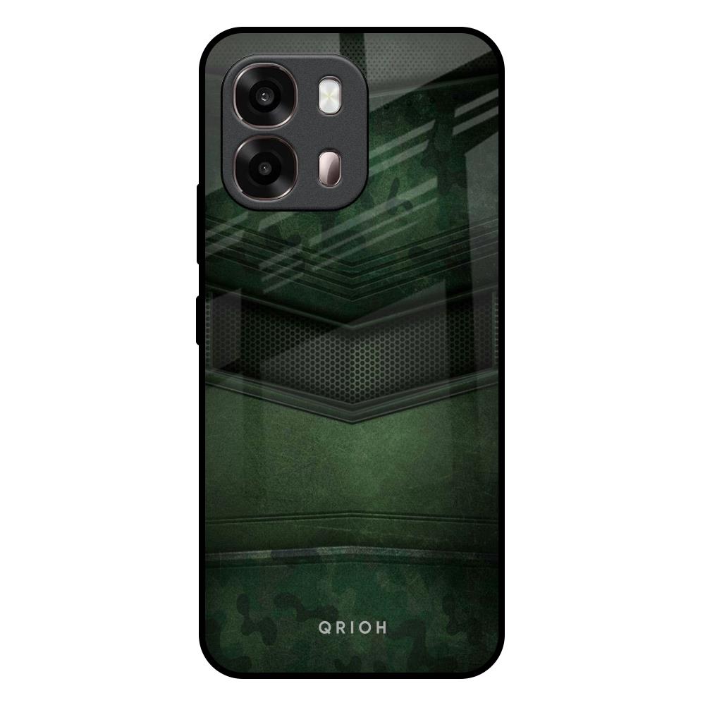 Green Leather Oppo A6 Pro 5G Glass Back Cover Online