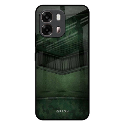 Green Leather Oppo A6 Pro 5G Glass Back Cover Online