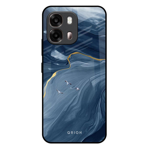 Deep Ocean Marble Oppo A6 Pro 5G Glass Back Cover Online