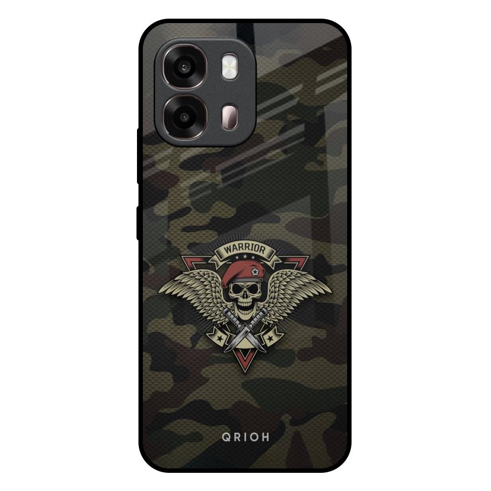 Army Warrior Oppo A6 Pro 5G Glass Back Cover Online