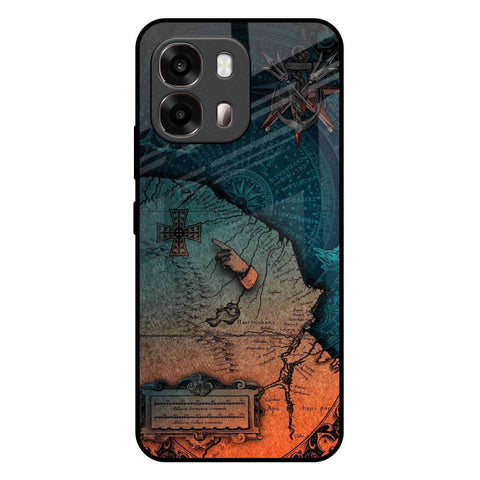Geographical Map Oppo A6 Pro 5G Glass Back Cover Online