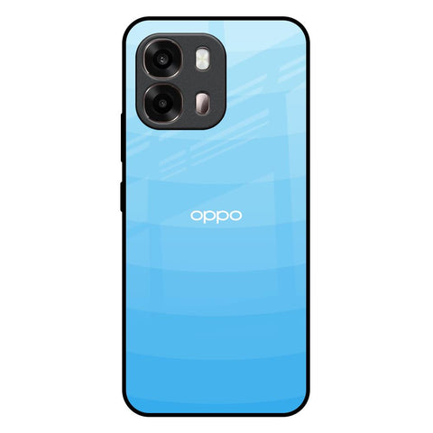 Wavy Blue Pattern Oppo A6 Pro 5G Glass Back Cover Online