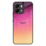 Geometric Pink Diamond Oppo A6 Pro 5G Glass Back Cover Online