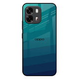 Green Triangle Pattern Oppo A6 Pro 5G Glass Back Cover Online