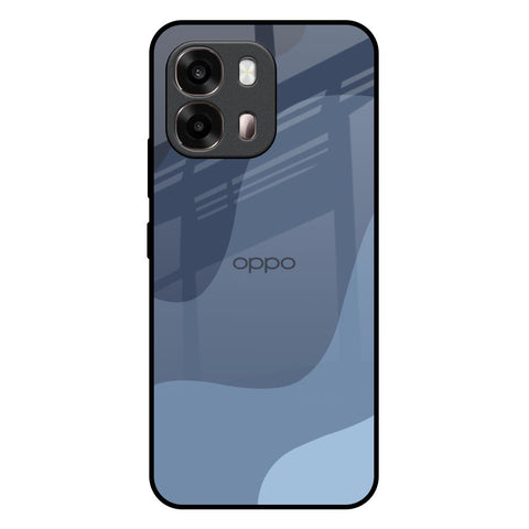 Navy Blue Ombre Oppo A6 Pro 5G Glass Back Cover Online