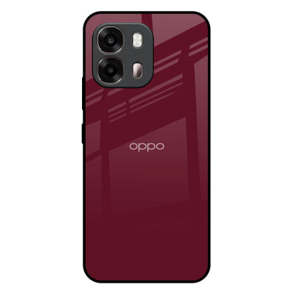 Classic Burgundy Oppo A6 Pro 5G Glass Back Cover Online