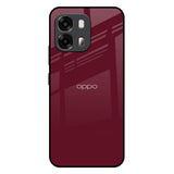Classic Burgundy Oppo A6 Pro 5G Glass Back Cover Online