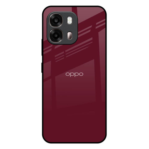 Classic Burgundy Oppo A6 Pro 5G Glass Back Cover Online