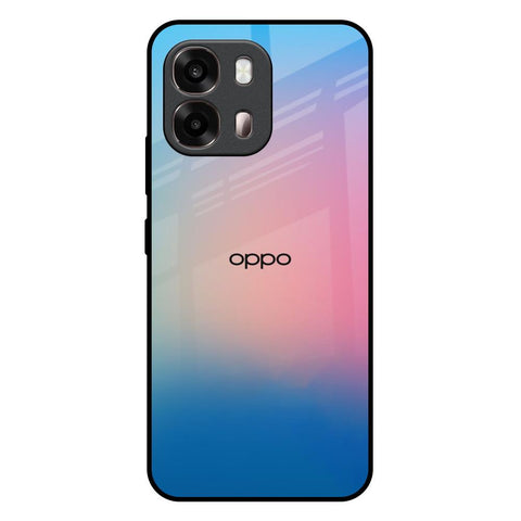 Blue & Pink Ombre Oppo A6 Pro 5G Glass Back Cover Online