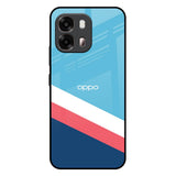 Pink & White Stripes Oppo A6 Pro 5G Glass Back Cover Online