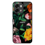Flowers & Butterfly Oppo A6 Pro 5G Glass Back Cover Online