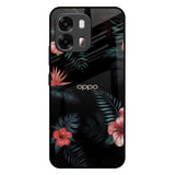 Tropical Art Flower Oppo A6 Pro 5G Glass Back Cover Online