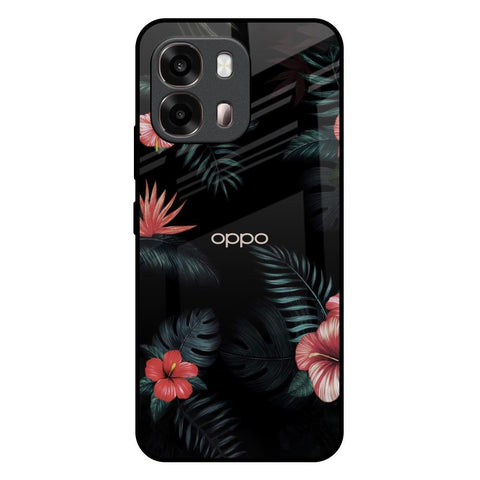 Tropical Art Flower Oppo A6 Pro 5G Glass Back Cover Online