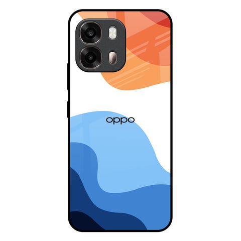 Wavy Color Pattern Oppo A6 Pro 5G Glass Back Cover Online