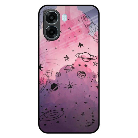 Space Doodles Oppo A6x 5G Glass Back Cover Online