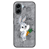 Cute Baby Bunny Oppo A6x 5G Glass Back Cover Online