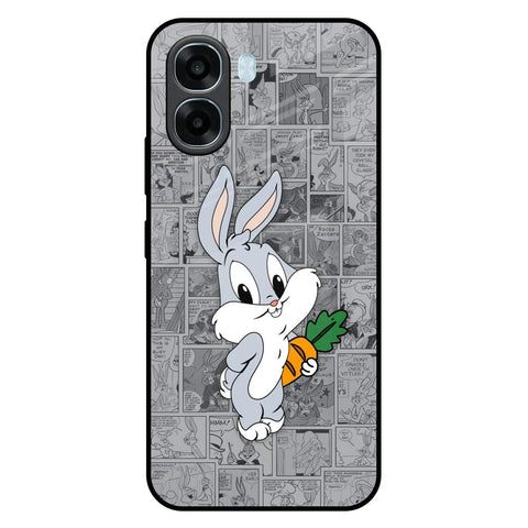 Cute Baby Bunny Oppo A6x 5G Glass Back Cover Online