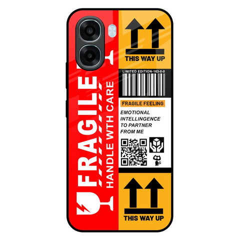 Handle With Care Oppo A6x 5G Glass Back Cover Online