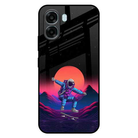 Retro Astronaut Oppo A6x 5G Glass Back Cover Online