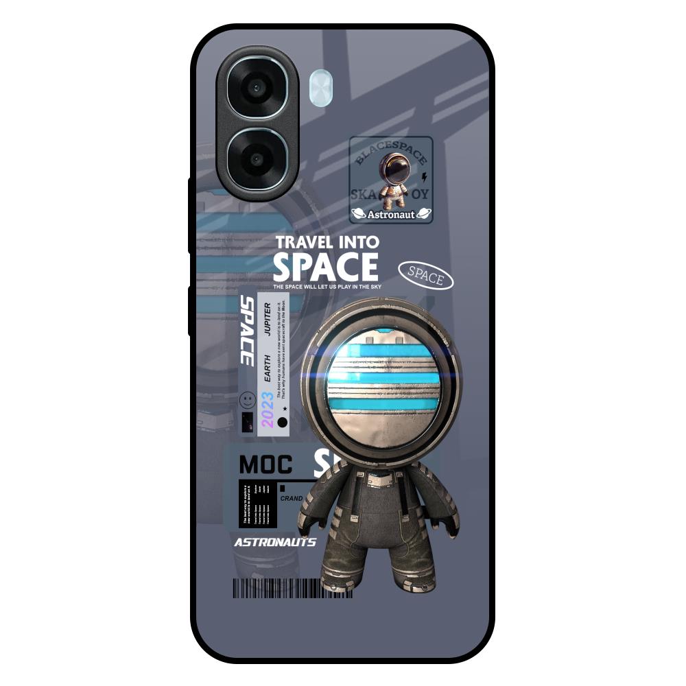 Space Travel Oppo A6x 5G Glass Back Cover Online