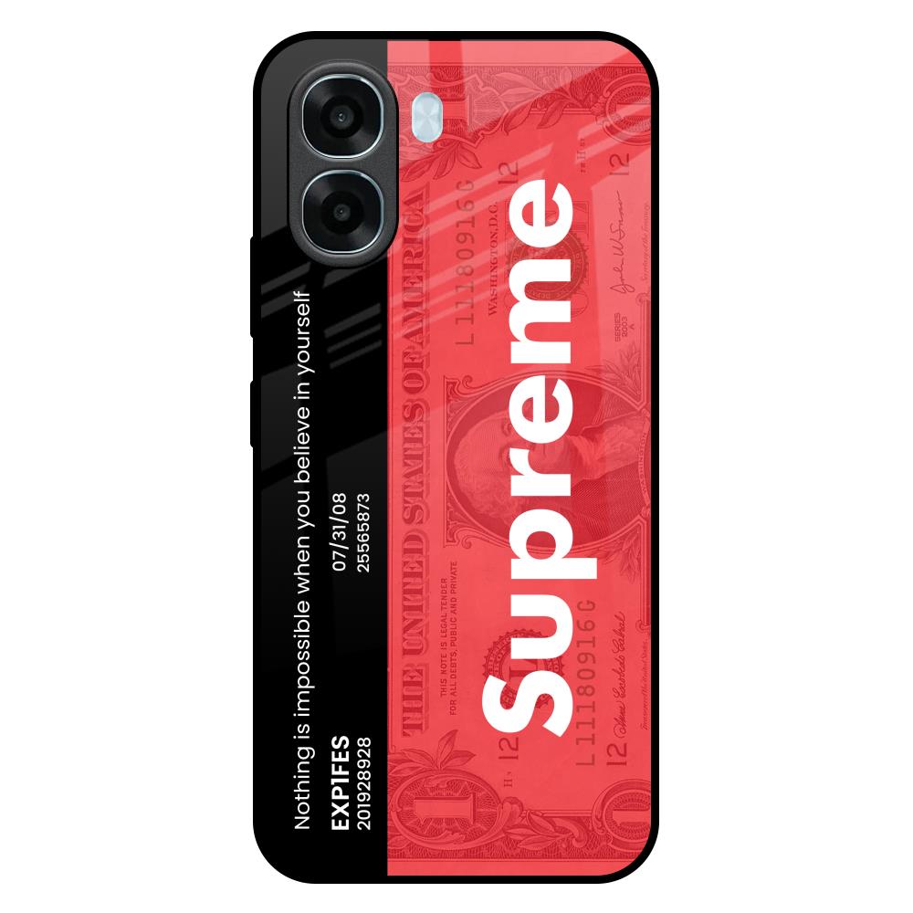 Supreme Ticket Oppo A6x 5G Glass Back Cover Online