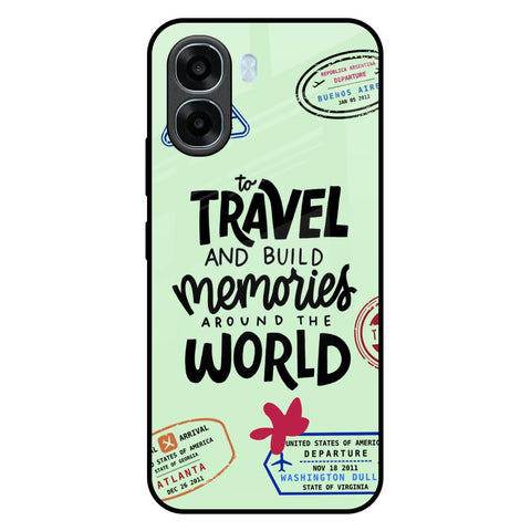 Travel Stamps Oppo A6x 5G Glass Back Cover Online