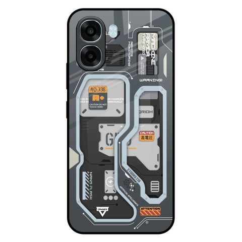 Retro Futuristic Oppo A6x 5G Glass Back Cover Online