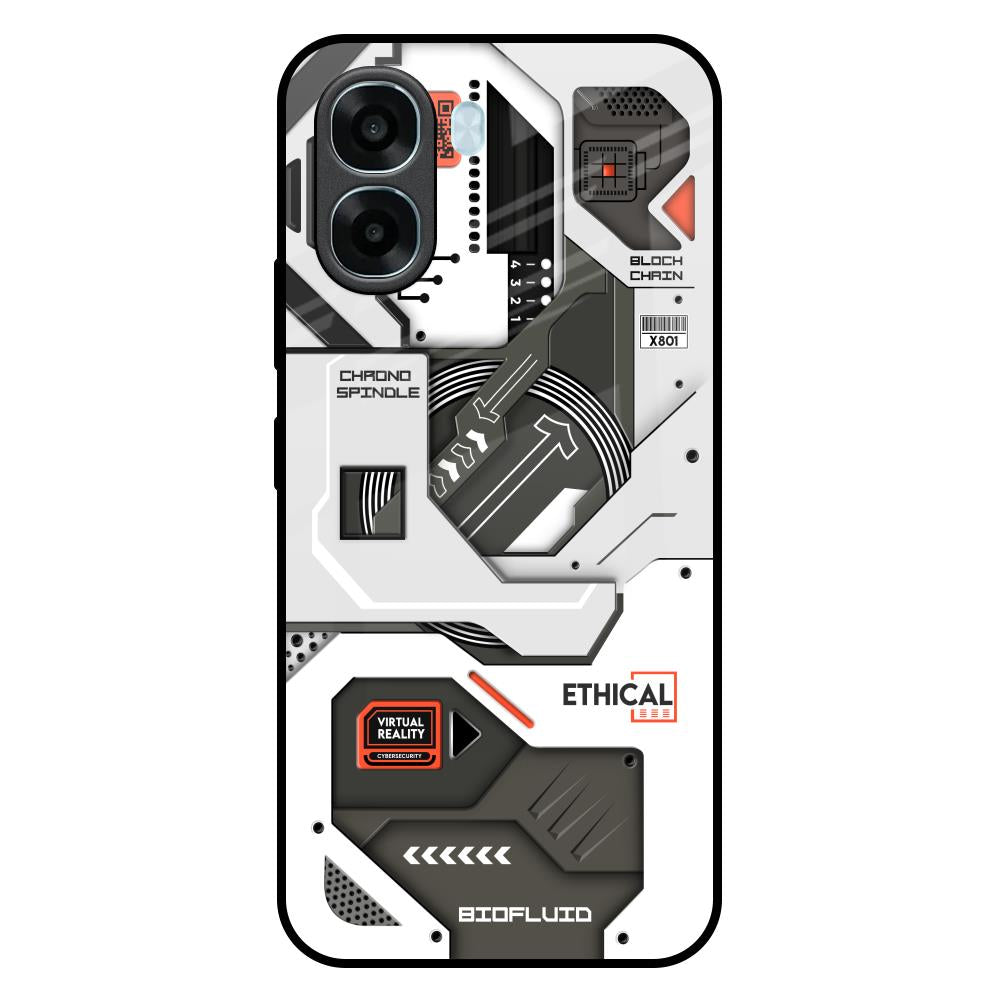 Explore Circuit Oppo A6x 5G Glass Back Cover Online