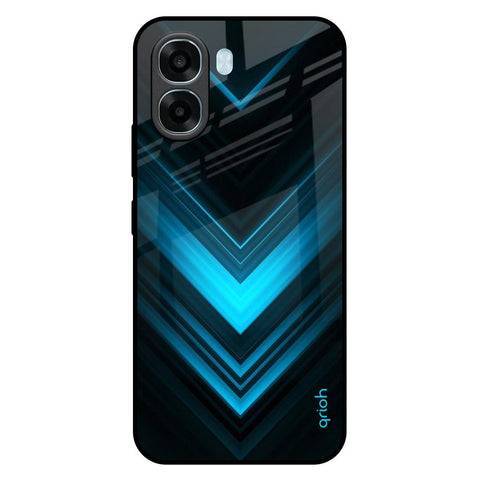 Vertical Blue Arrow Oppo A6x 5G Glass Back Cover Online