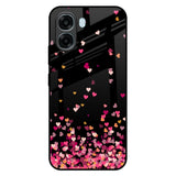 Heart Rain Fall Oppo A6x 5G Glass Back Cover Online