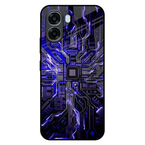 Techno Color Pattern Oppo A6x 5G Glass Back Cover Online