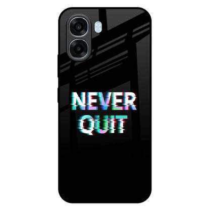 Never Quit Oppo A6x 5G Glass Back Cover Online