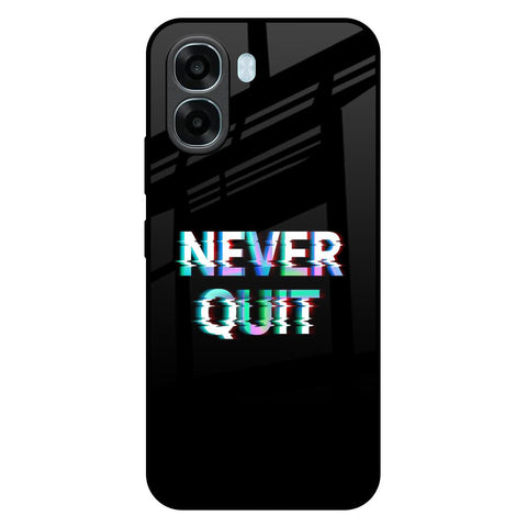 Never Quit Oppo A6x 5G Glass Back Cover Online
