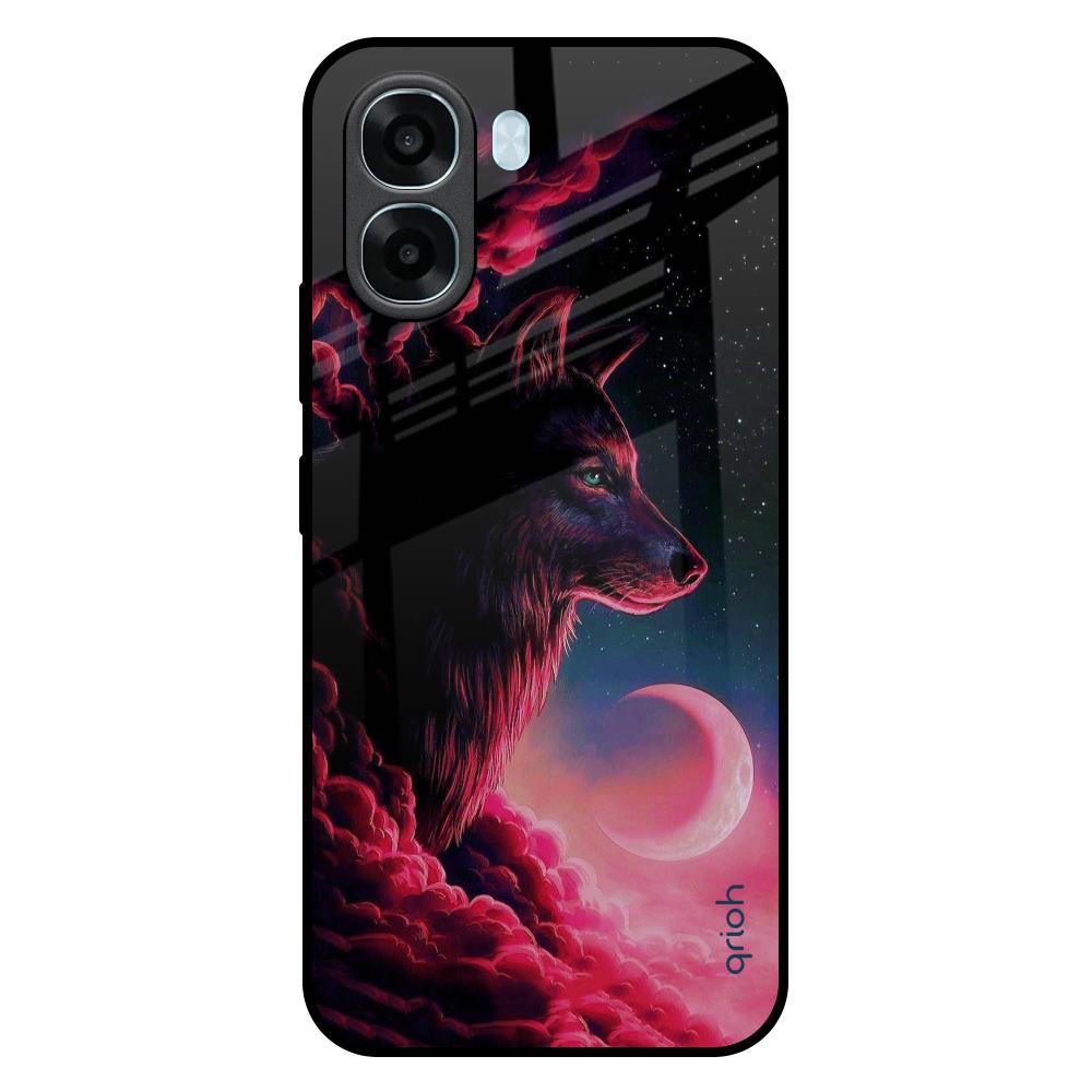Moon Wolf Oppo A6x 5G Glass Back Cover Online