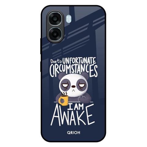 Struggling Panda Oppo A6x 5G Glass Back Cover Online