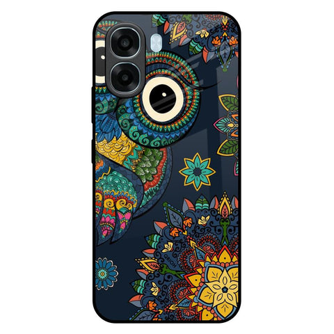Owl Art Oppo A6x 5G Glass Back Cover Online
